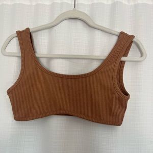 SHEIN - brown bra top - size medium
